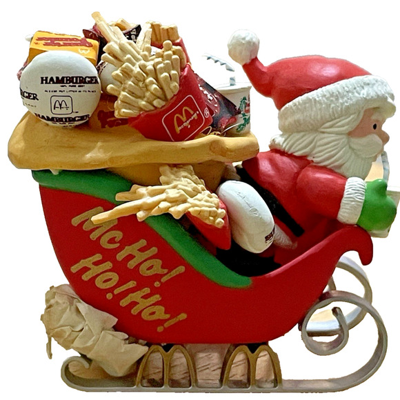 Enesco McDonalds Christmas Ornaments Mc Ho Ho Ho 1994 VIntage Collectable w/Box - Picture 2 of 16